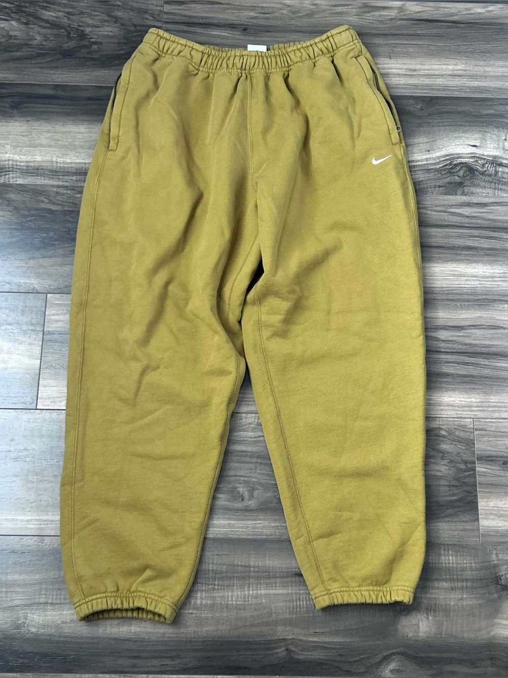 Nike Lab Heavyweight Solo Swoosh Fleece Pants NRG Mens L Desert Moss CW5460-318